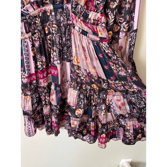 Current Air Anthropologie Paisley Printed Mini Dress Small - Picture 3 of 8